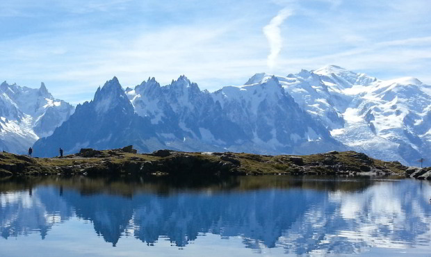 France Alps Chamonix Mont_Blanc Lake des Chèserys, Lake Blanc hike. Luxury Holidays with In-Luxe Travel France, The luxury bespoke holidays in France specialist since 2007