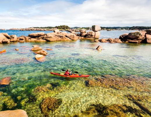 Relax on the Pink Granite Coast